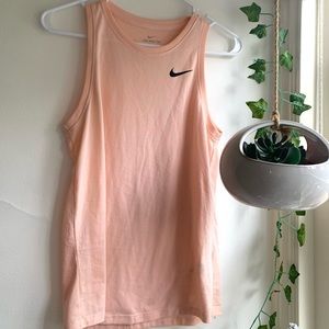 peach pink loose tank top